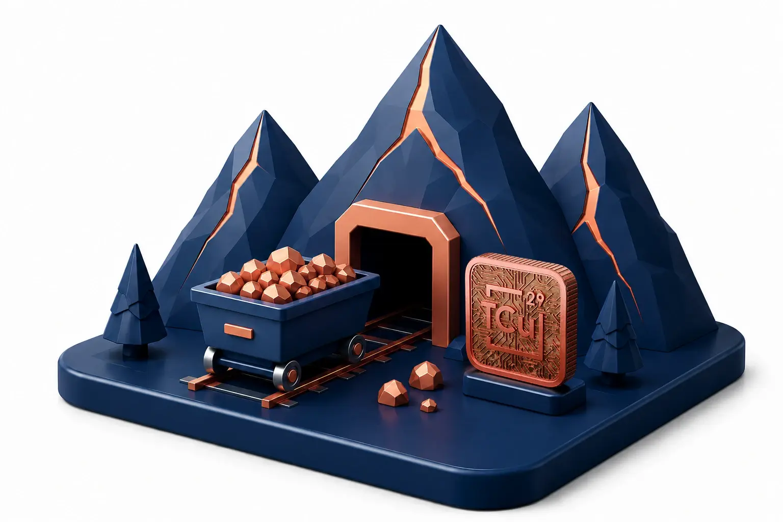 Copper is mined